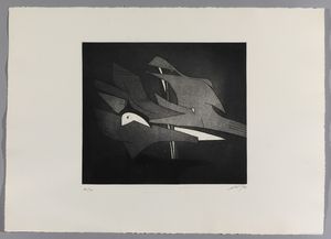 DOVA GIANNI (1925 - 1991) : LOTTO COMPOSTO DA N.2 FOGLI. SENZA TITOLO  - Asta Asta 499 | ARTE MODERNA E CONTEMPORANEA Virtuale - Associazione Nazionale - Case d'Asta italiane