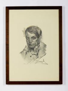 DALI' SALVADOR (1904 - 1989) : PORTRAIT OF PICASSO  - Asta Asta 499 | ARTE MODERNA E CONTEMPORANEA Virtuale - Associazione Nazionale - Case d'Asta italiane