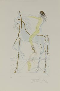 DALI' SALVADOR (1904 - 1989) - LE CHEVAL DU PHARAON