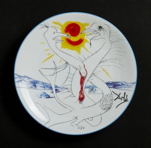 DALI' SALVADOR (1904 - 1989) - LA CADUCEE DE MARS ALIMENTE' PAR LA BOULE FEU DE JUPITER