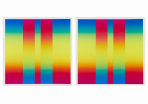 ALVIANI GETULIO (1939 - 2018) - LOTTO COMPOSTO DA N.2 FOGLI: CROMIE SPETTROLOGICHE