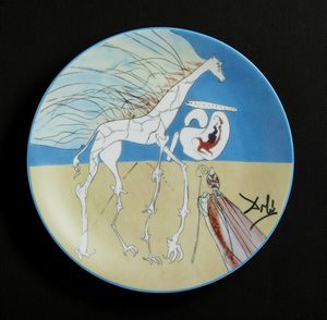 DALI' SALVADOR (1904 - 1989) - GIRAFE SATURNIENNE