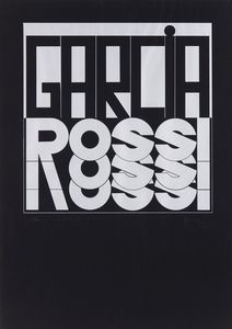 GARCIA ROSSI HORACIO (1929 - 2012) - AUTORITRATTO DEL MIO NOME I