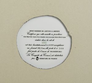 DALI' SALVADOR (1904 - 1989) : DALI MARTIEN MUNI D'UN DOUBLE MICROSCOPE HOLO - ELECTRIQUE  - Asta Asta 499 | ARTE MODERNA E CONTEMPORANEA Virtuale - Associazione Nazionale - Case d'Asta italiane