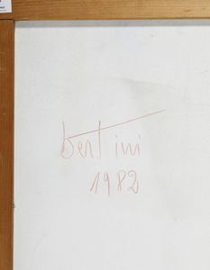 BERTINI GIANNI (1922 - 2010) : SENZA TITOLO, 1982  - Asta Asta 499 | ARTE MODERNA E CONTEMPORANEA Virtuale - Associazione Nazionale - Case d'Asta italiane
