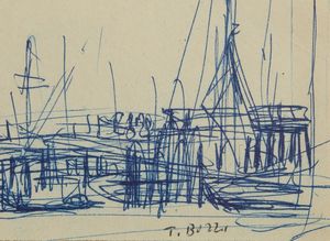 BUZZI TOMASO (1900 - 1981) : SENZA TITOLO  - Asta Asta 499 | ARTE MODERNA E CONTEMPORANEA Virtuale - Associazione Nazionale - Case d'Asta italiane