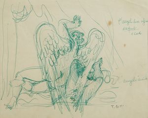 BUZZI TOMASO (1900 - 1981) - L'ANGELO CADUTO