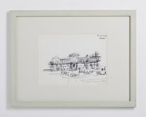 BUZZI TOMASO (1900 - 1981) : IDEA PER IL DISEGNO COMMEMORATIVO DEI 40 ANNI DI LAVORI A MASER  - Asta Asta 499 | ARTE MODERNA E CONTEMPORANEA Virtuale - Associazione Nazionale - Case d'Asta italiane