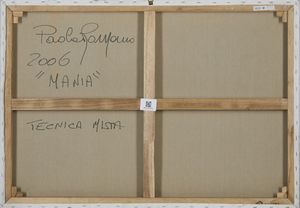 ROMANO PAOLA (n. 1951) : MANIA  - Asta Asta 499 | ARTE MODERNA E CONTEMPORANEA Virtuale - Associazione Nazionale - Case d'Asta italiane