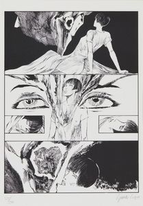 CREPAX  GUIDO (1933 - 2003) : VALENTINA INCONTRA HENRY MOORE, 1991  - Asta Asta 499 | ARTE MODERNA E CONTEMPORANEA Virtuale - Associazione Nazionale - Case d'Asta italiane