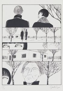 CREPAX  GUIDO (1933 - 2003) : VALENTINA INCONTRA HENRY MOORE, 1991  - Asta Asta 499 | ARTE MODERNA E CONTEMPORANEA Virtuale - Associazione Nazionale - Case d'Asta italiane