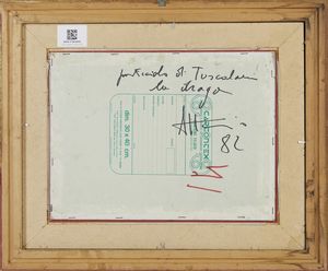 AUTORE NON IDENTIFICATO : PORTICCIOLO DI TOSCOLANO LA DRAGA  - Asta Asta 499 | ARTE MODERNA E CONTEMPORANEA Virtuale - Associazione Nazionale - Case d'Asta italiane