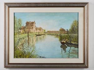 MORI NENO (1899 - 1968) : PAESAGGIO  - Asta Asta 499 | ARTE MODERNA E CONTEMPORANEA Virtuale - Associazione Nazionale - Case d'Asta italiane