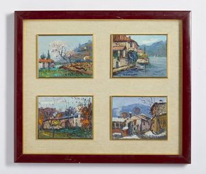 FRANZONI ENZO : QUATTRO STAGIONI  - Asta Asta 499 | ARTE MODERNA E CONTEMPORANEA Virtuale - Associazione Nazionale - Case d'Asta italiane