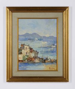 TINTORI BRUNO (1917 - 1991) : CASE E VELE  - Asta Asta 499 | ARTE MODERNA E CONTEMPORANEA Virtuale - Associazione Nazionale - Case d'Asta italiane