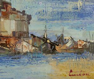 TINTORI BRUNO (1917 - 1991) : CASE E VELE  - Asta Asta 499 | ARTE MODERNA E CONTEMPORANEA Virtuale - Associazione Nazionale - Case d'Asta italiane