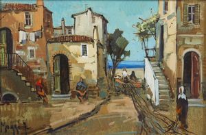 MAGGI GIAMPIETRO (n. 1934) - CASE DI PESCATORI