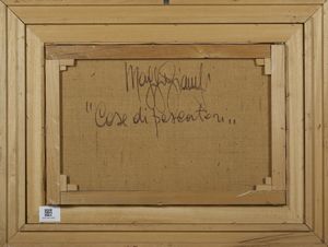 MAGGI GIAMPIETRO (n. 1934) : CASE DI PESCATORI  - Asta Asta 499 | ARTE MODERNA E CONTEMPORANEA Virtuale - Associazione Nazionale - Case d'Asta italiane