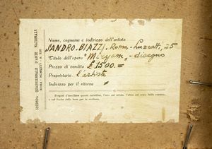 BIAZZI SANDRO (1898 - 1947) : MIRYAM  - Asta Asta 499 | ARTE MODERNA E CONTEMPORANEA Virtuale - Associazione Nazionale - Case d'Asta italiane