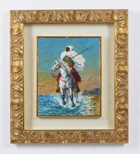 GONZAGA GIOVAN FRANCESCO (1921 - 2007) : CAVALIERE ARABO  - Asta Asta 499 | ARTE MODERNA E CONTEMPORANEA Virtuale - Associazione Nazionale - Case d'Asta italiane