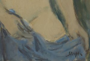 STROPPA LEONARDO  (1900 - 1991) : MODELLA  - Asta Asta 499 | ARTE MODERNA E CONTEMPORANEA Virtuale - Associazione Nazionale - Case d'Asta italiane