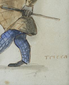 TRICCA ANGIOLO (1817 - 1884) : SENZA TITOLO  - Asta Asta 499 | ARTE MODERNA E CONTEMPORANEA Virtuale - Associazione Nazionale - Case d'Asta italiane