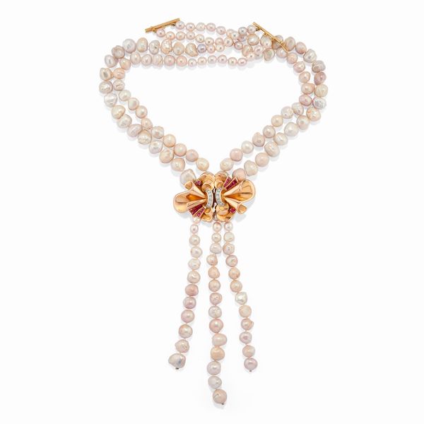 Collana con perle barocche  - Asta Gioielli - Associazione Nazionale - Case d'Asta italiane