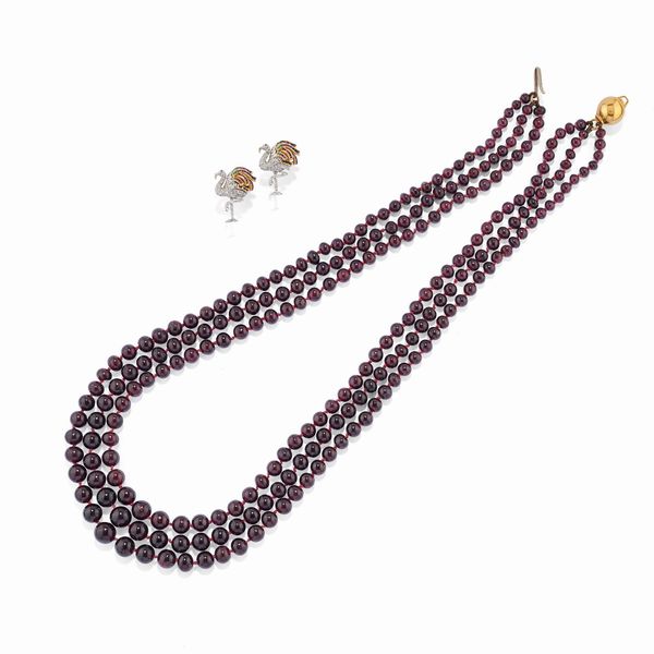 Collana e coppia di orecchini  - Asta Gioielli - Associazione Nazionale - Case d'Asta italiane