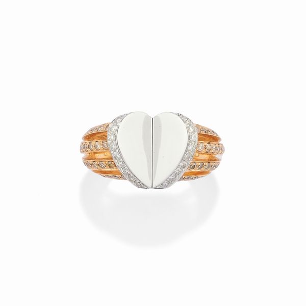 Anello con diamanti  - Asta Gioielli - Associazione Nazionale - Case d'Asta italiane