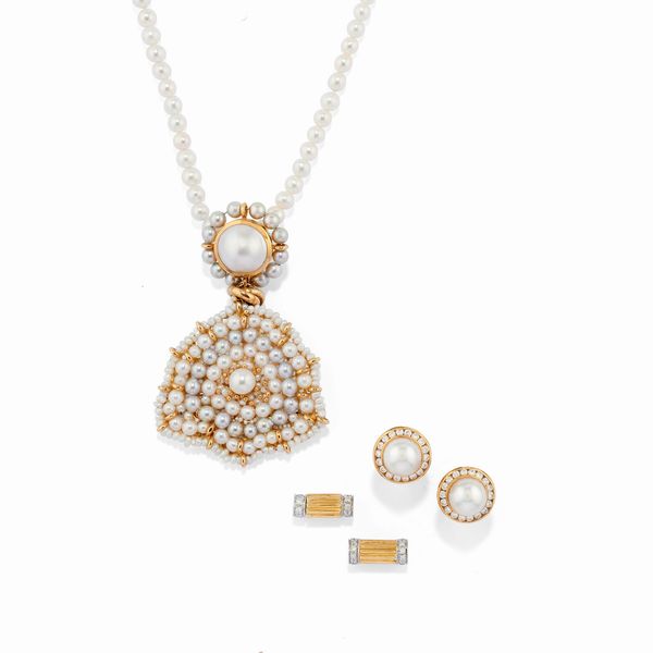 Lotto di gioielli con perle coltivate  - Asta Gioielli - Associazione Nazionale - Case d'Asta italiane