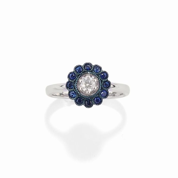 Anello con zaffiri  - Asta Gioielli - Associazione Nazionale - Case d'Asta italiane
