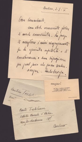 Scorza, Carlo - Lettera con firma autografe, Segretario PNF  - Asta Memorabilia, Militaria, Ordini Cavallereschi - Associazione Nazionale - Case d'Asta italiane