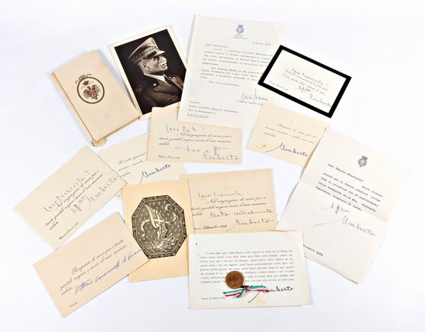 Programmi ricevimenti e ringraziamenti Savoia  - Asta Memorabilia, Militaria, Ordini Cavallereschi - Associazione Nazionale - Case d'Asta italiane