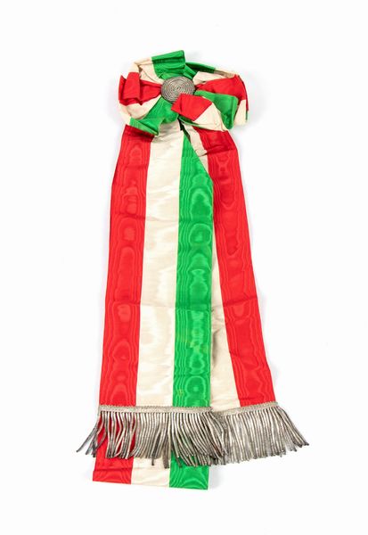 Fascia Tricolore  - Asta Memorabilia, Militaria, Ordini Cavallereschi - Associazione Nazionale - Case d'Asta italiane