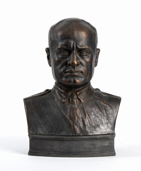 Busto in bronzo di Benito Mussolini  - Asta Memorabilia, Militaria, Ordini Cavallereschi - Associazione Nazionale - Case d'Asta italiane