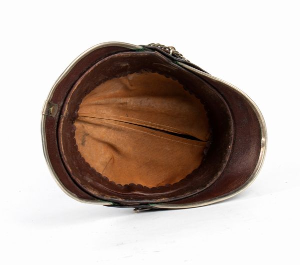 Svizzera, Shakot da ufficiale di Cavalleria  - Asta Memorabilia, Militaria, Ordini Cavallereschi - Associazione Nazionale - Case d'Asta italiane