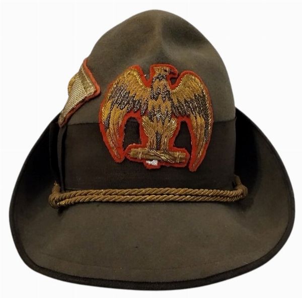 MVSN, Cappello all'alpina da Console Generale  - Asta Memorabilia, Militaria, Ordini Cavallereschi - Associazione Nazionale - Case d'Asta italiane