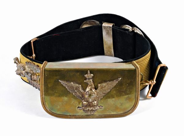 Bandoliera da ufficiale di stato Maggiore m. 1934 con spalline  - Asta Memorabilia, Militaria, Ordini Cavallereschi - Associazione Nazionale - Case d'Asta italiane