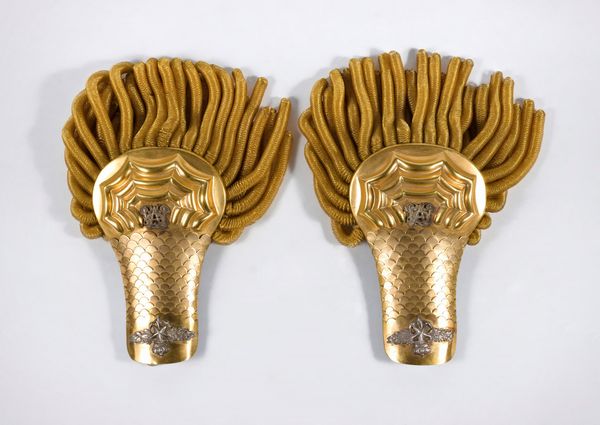 Italia, Regno spalline da Capitano di Vascello  - Asta Memorabilia, Militaria, Ordini Cavallereschi - Associazione Nazionale - Case d'Asta italiane