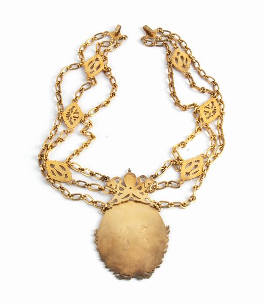 Collare per Avvocato del Tribunale della Sacra Rota  - Asta Memorabilia, Militaria, Ordini Cavallereschi - Associazione Nazionale - Case d'Asta italiane