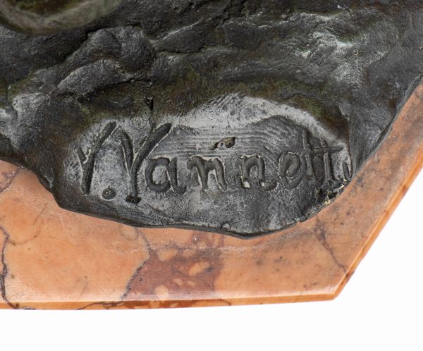 SCULTURA IN BROZO  - Asta Memorabilia, Militaria, Ordini Cavallereschi - Associazione Nazionale - Case d'Asta italiane