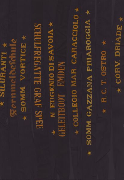 Italia, Regno, lotto di fascette per cappello  da marinaio  - Asta Memorabilia, Militaria, Ordini Cavallereschi - Associazione Nazionale - Case d'Asta italiane