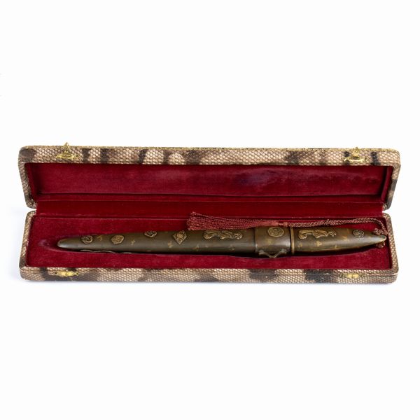 TAGLIACARTE CON DEDICA  - Asta Memorabilia, Militaria, Ordini Cavallereschi - Associazione Nazionale - Case d'Asta italiane