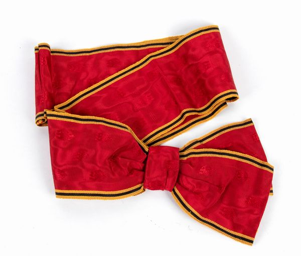 RFT, Ordine al merito della Repubblica, fascia di gran Croce, primo tipo  - Asta Memorabilia, Militaria, Ordini Cavallereschi - Associazione Nazionale - Case d'Asta italiane