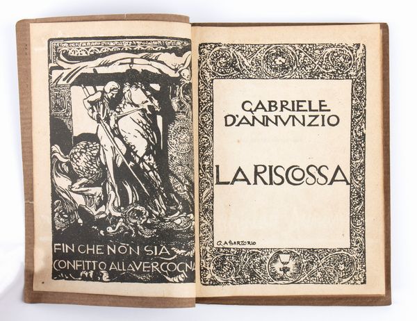 d'annunzio, Gabriele (Pescara, 12 marzo 1863 – Gardone Riviera, 1º marzo 1938)  - Asta Memorabilia, Militaria, Ordini Cavallereschi - Associazione Nazionale - Case d'Asta italiane