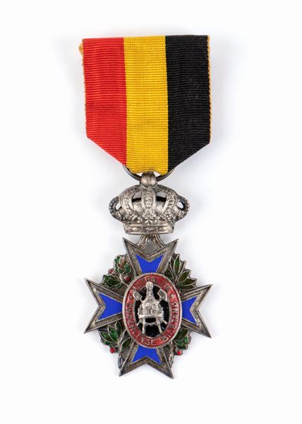 Belgio, decorazione militare  - Asta Memorabilia, Militaria, Ordini Cavallereschi - Associazione Nazionale - Case d'Asta italiane