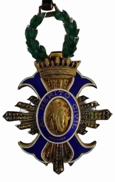 Spagna, Gran Croce merito civile ante 1974  - Asta Memorabilia, Militaria, Ordini Cavallereschi - Associazione Nazionale - Case d'Asta italiane