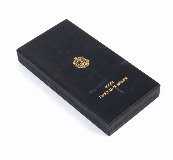 Venezuela, Ordine Francisco de Miranda, insegna di Grand Ufficiale  - Asta Memorabilia, Militaria, Ordini Cavallereschi - Associazione Nazionale - Case d'Asta italiane