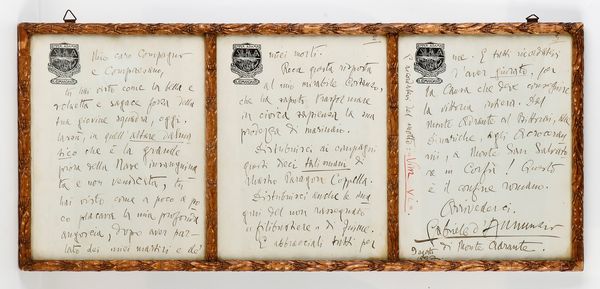 D'Annunzio Gabriele (1863-1938), lettera autografa  - Asta Memorabilia, Militaria, Ordini Cavallereschi - Associazione Nazionale - Case d'Asta italiane