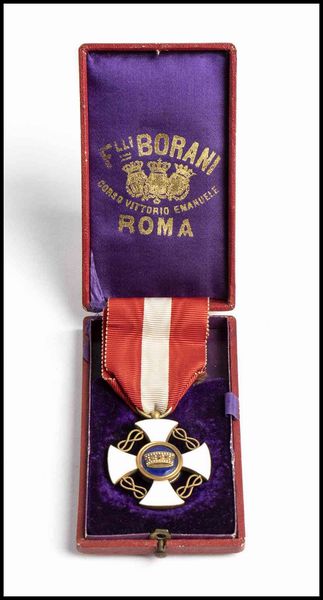 Corona d'Italia, insegna di cavaliere  - Asta Memorabilia, Militaria, Ordini Cavallereschi - Associazione Nazionale - Case d'Asta italiane
